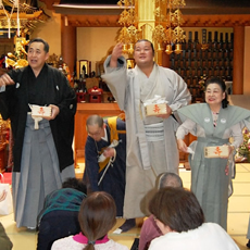 特別ゲストの芝田山親方と龍勢旺さん